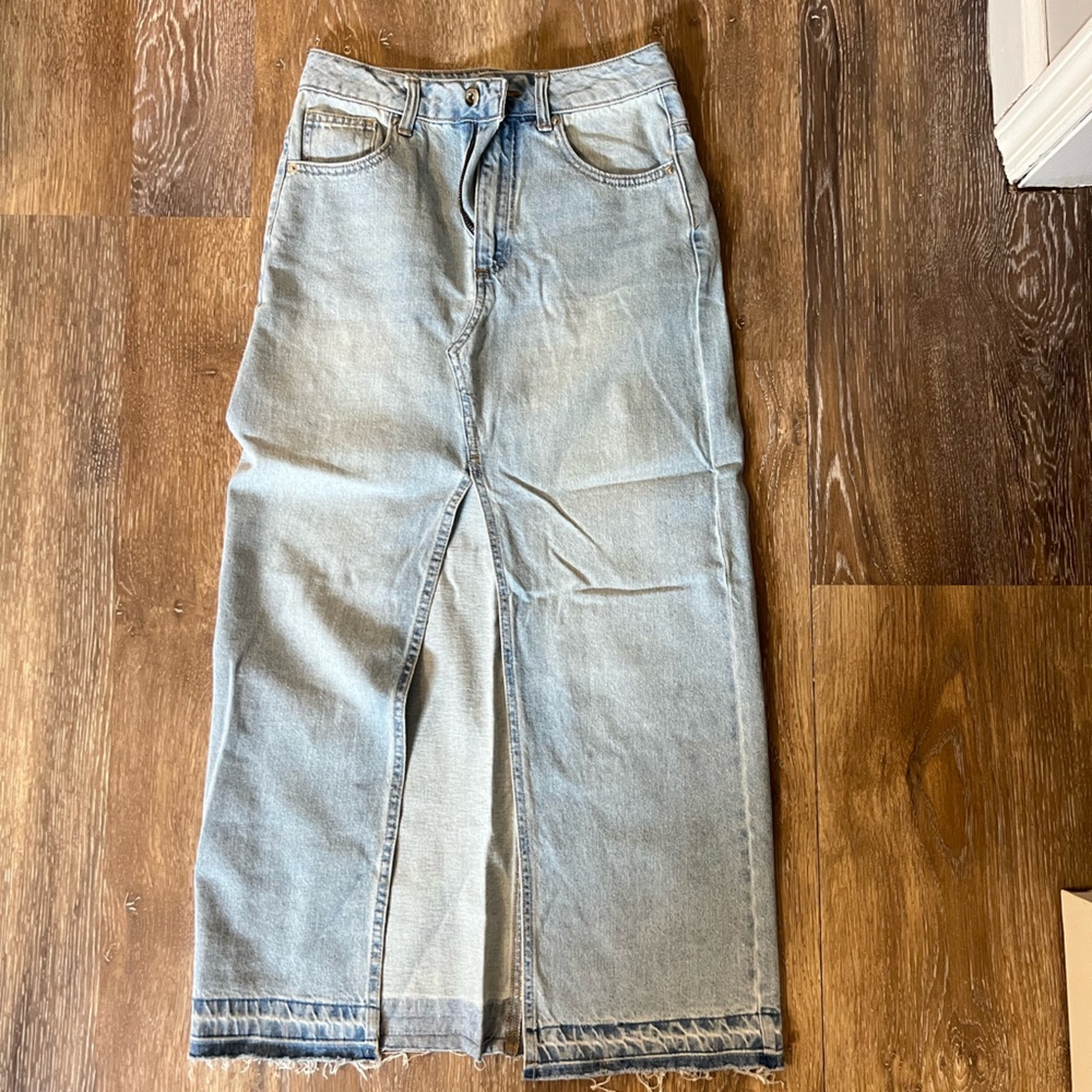 Light Blue denim skirt